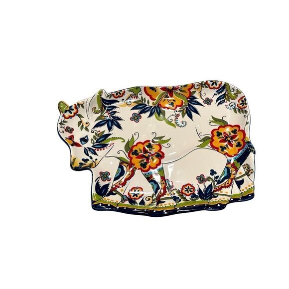 Espana Bocca Lifetstyles Cow Bull serving Plate - Picture 4 of 11